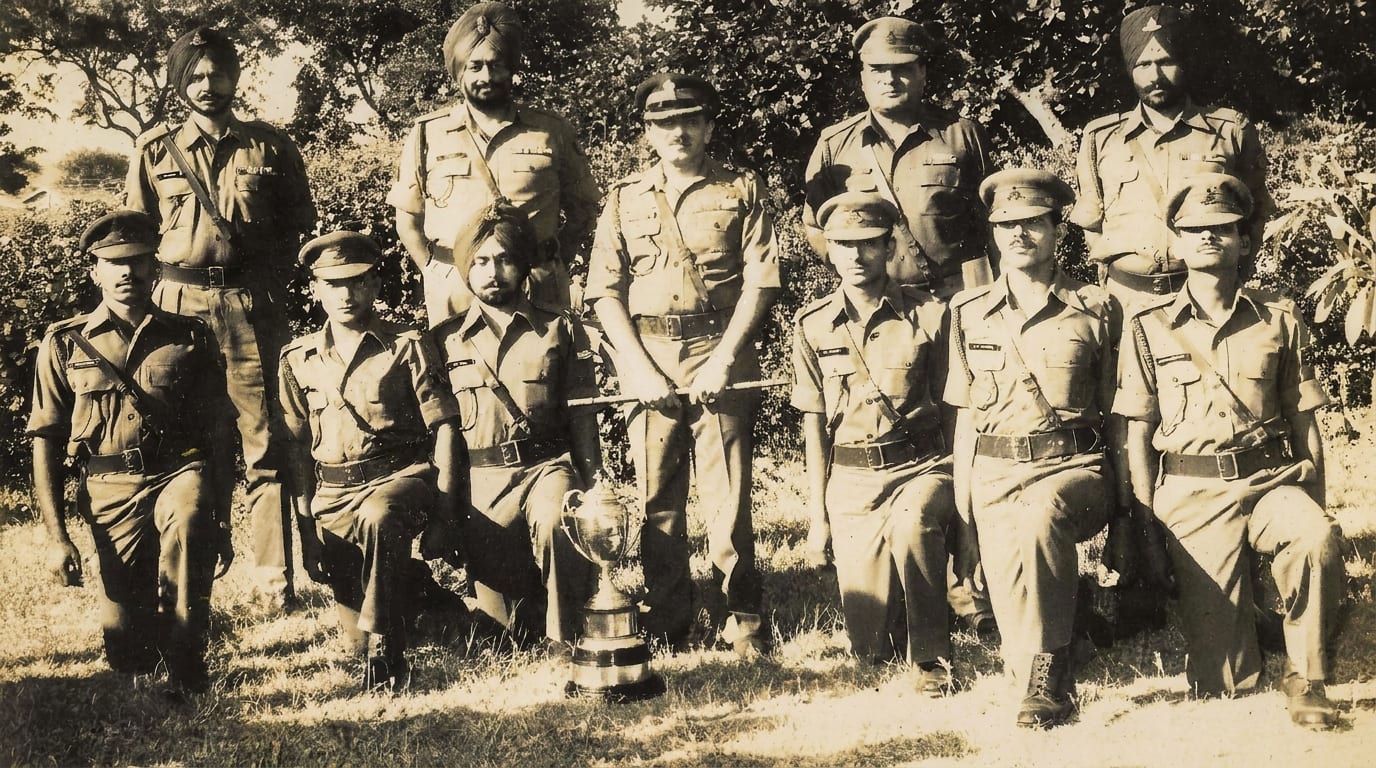 A regimental team, earlier in service