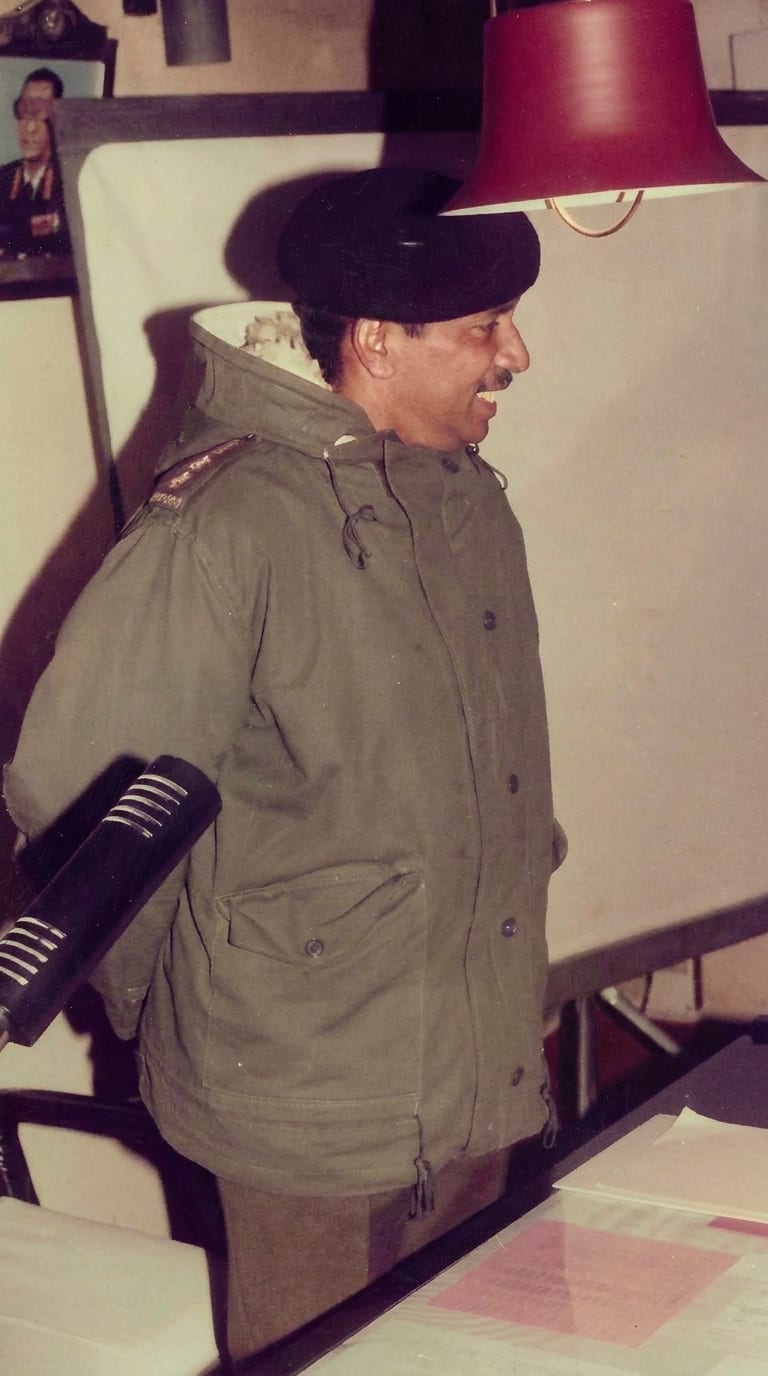 At a forward command post