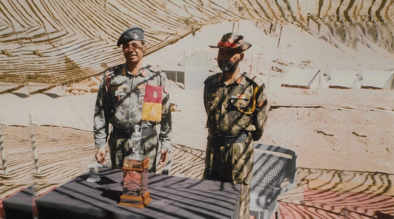 At a camp in the sector